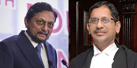 CJI Bobde (L) and Supreme Court judge NV Ramana (Photos | PTI, EPS)