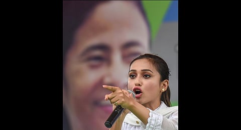 Mimi Chakraborty, Trinamool Congress MP (Photo | PTI)