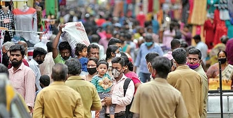 It was business as usual at the ever congested Ranganathan street in T Nagar on Wednesday | Martin Louis