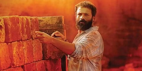 A still from Jayasurya-starrer 'Vellam'.