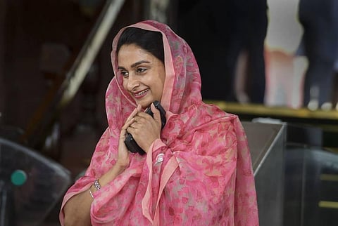 Former Union Food Processing Industries Minister Harsimrat Kaur Badal. (Photo | PTI)