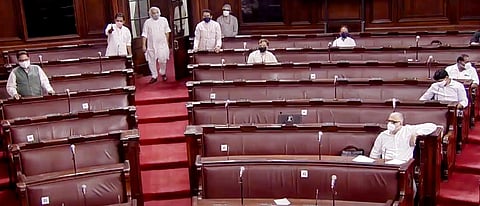 A General view of Rajya Sabha during the Monsoon Session of Parliament. (Photo| ANI)
