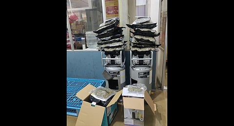 The marijuana that was intercepted from a courier flight at KIA on Tuesday | Express