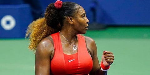 Serena Williams after her US Open first round win. (Photo |AP)