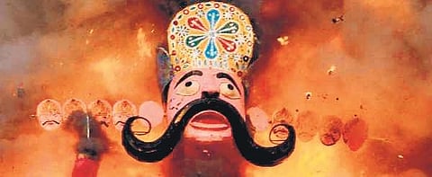Artisans who make hundreds of Ravan effigies each season said that they have received just one order for an effigy