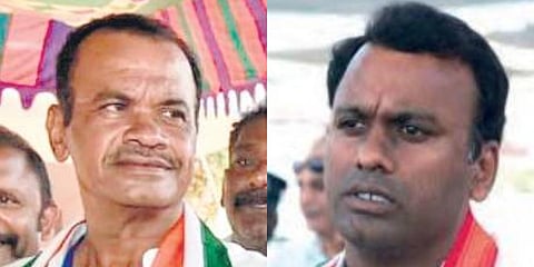 Bhongir MP Venkat Reddy and Munugode MLA Rajagopal Reddy (Photo | EPS)