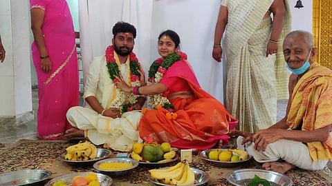 The couple-Hemanth and Avanti- had been in a relationship for around four years and got married in June 2020 (File Photo)