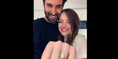 Emma Stone with long time beau Dave McCarry (Photo | Instagram)