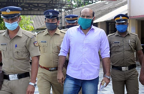 Subahani Haja Moideen being taken to jail. (Photo | A Sanesh, EPS)