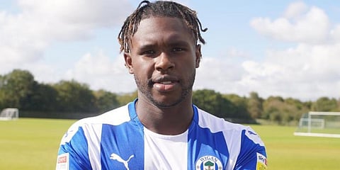 Darnell Johnson will be at Wigan Athletic until January 2021. (Photo | Wigan Athletic Twitter)