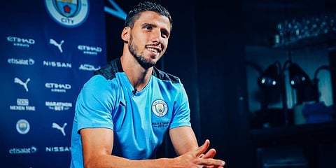 Ruben Dias says moving to Manchester City was an easy decision as he feels he is joining a club where he can improve and be successful. (Photo | Manchester City Twitter)