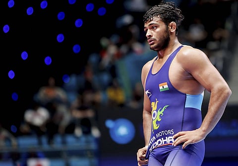 Deepak Punia. (Photo | PTI)