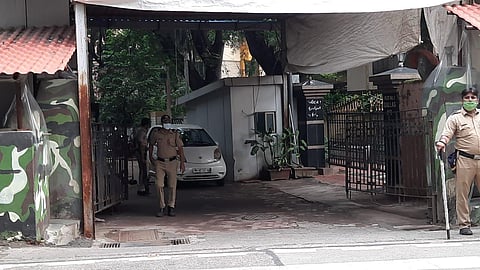 Security tightened at Maharashtra CM's residence Matoshree, as a precautionary measure. (Photo | ANI)
