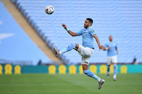 Manchester City's Algerian midfielder Riyad Mahrez. (Photo | AFP)