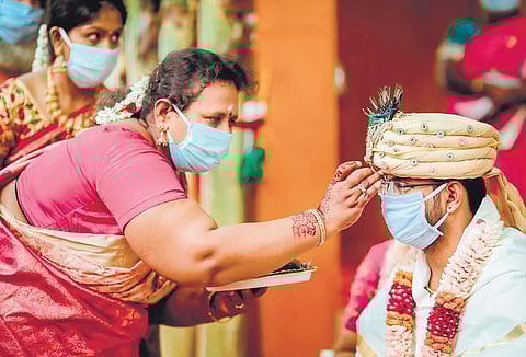 This year, the novel coronavirus greeted many a to-be-wed couple with unexpected gifts — a lockdown, uncertainty and quarantine. (Photo | EPS)