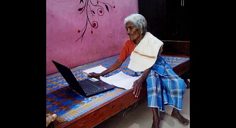 Karthyayani Amma attending online classes | Express