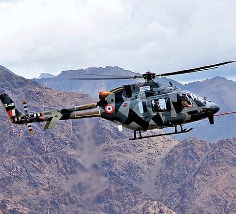 The Light Utility Helicopter designed and developed by HAL (File Photo | EPS)