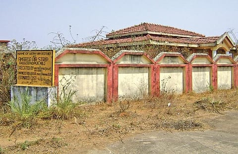 Amarda airstrip at Rashgobindpur in Mayurbhanj district. (Photo | EPS)