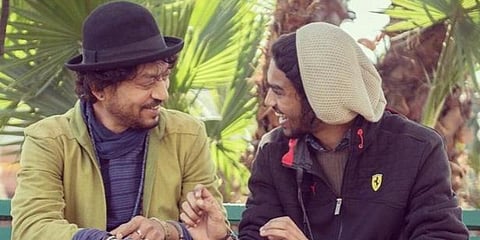 Irrfan Khan with his son Babil Khan (Photo| Instagram)