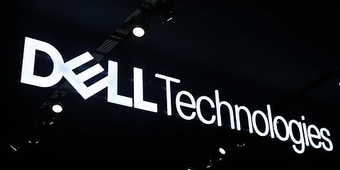 The Dell Technologies logo is displayed at the Mobile World Congress in Barcelona. (File photo| AFP)