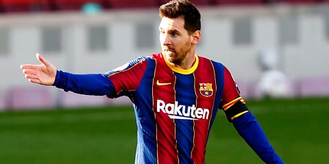 Barcelona striker Lionel Messi (Photo | AP)
