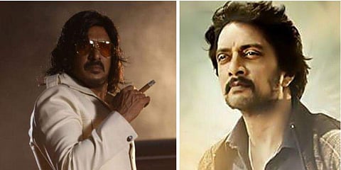 Upendra (L) and Sudeep