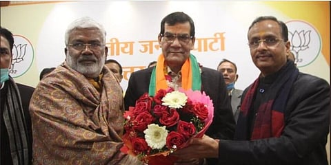 Former IAS officer Arvind Kumar Sharma joins BJP. (Photo | EPS)