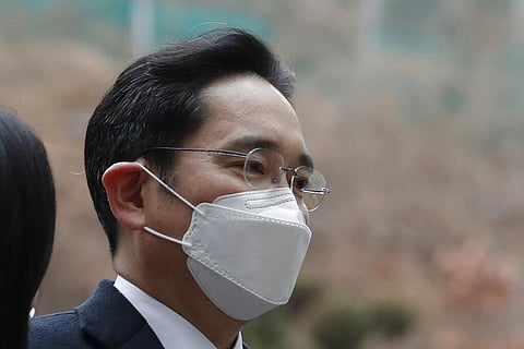 Samsung Electronics Vice Chairman Lee Jae-yong arrives at the Seoul High Court in Seoul, South Korea. (Photo | AP)