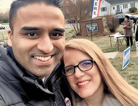 Maju with his wife Julie