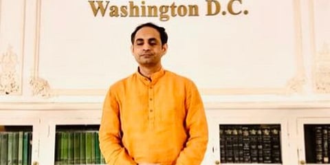 Yoga guru Dr Moxraj (Photo| Special Arrangement)