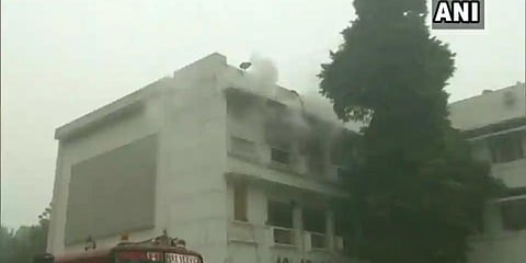 Three fire tenders have been rushed to Delhi's ITO. (Photo | ANI)