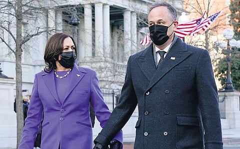 Kamala Harris and Doug Emhoff