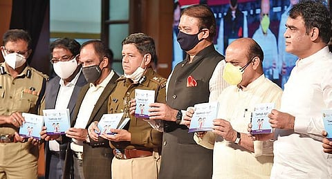 Deputy CM Ashwath Narayan, Home Minister Basavaraj Bommai and others inaugurate the Road Safety Week in Bengaluru on Saturday | Nagaraja Gadekal