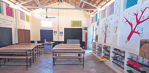 Kundathur Panchayat Union Primary School renovated and ready to welcome students