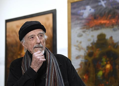 Arik Brauer -- whose prolific output included work as a painter, graphic designer and singer-songwriter -- died on Sunday night surrounded by his family. (File Photo | AFP)
