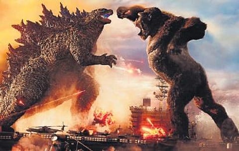 A still from trailer of Godzilla vs. Kong.
