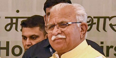 Haryana CM Manohar Lal Khattar (File Photo | PTI)