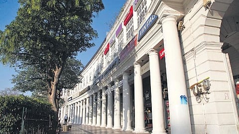 Delhi's shopping hub Connaught Place (Photo | Express)