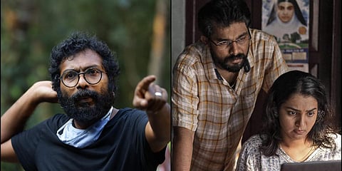 Sanu John Varghese (L) and a still from 'Aarkariyaam' (Photo| Cinema Express)