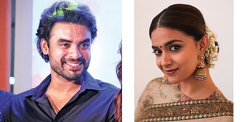 Tovino Thomas (L) and Keerhty Suresh. (Photo| Instagram)