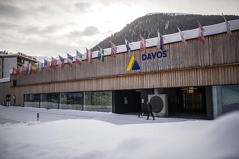 Exterior view of the congress center in Davos, Switzerland, Monday, Jan. 25, 2021. (Photo | AP)