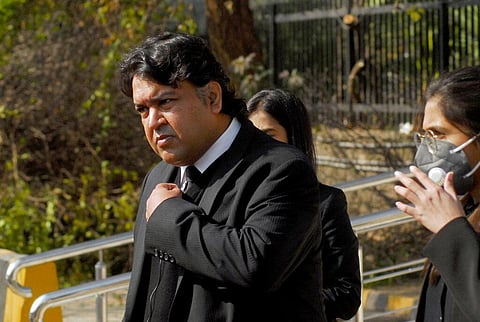 Faisal Siddiqi, a lawyer for the family of Daniel Pearl talks to journalists after an appeal hearing in the case, at the Supreme Court in Islamabad. (Photo | AP)
