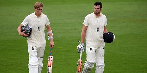 England's Zak Crawley (L) and Dom Sibley. (File Photo | AFP)