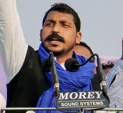 Bhim Army Chief Chandrashekhar Azad. (File Photo | PTI)
