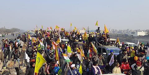 Massive tractor parade by Protesting farmers in Delhi during Republic Day in Tikri border New Delhi. (File Photo | Parveen Negi, EPS)
