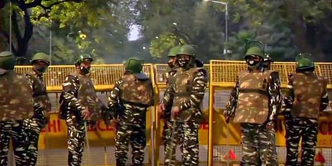 A low-intensity explosion happened near the Israel Embassy in New Delhi on Friday. (Photo | ANI)