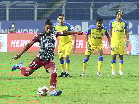 Roy Krishna in today's match. (Photo| ISL Media)