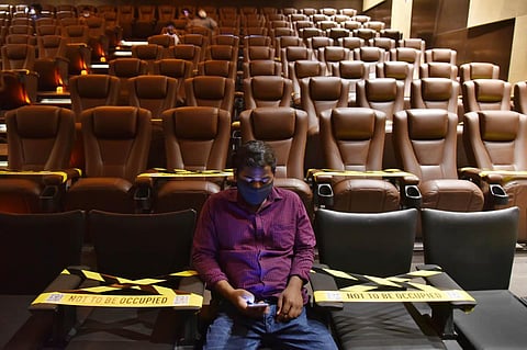 Government's decision allowing 100 percent seating in theatres in Tamil Nadu has met with criticism from various quarters. (Photo | R Satish Babu, EPS)