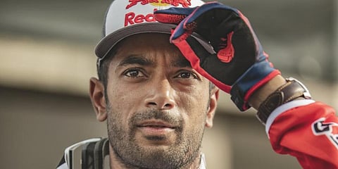 Indian motorcycle racer CS Santosh