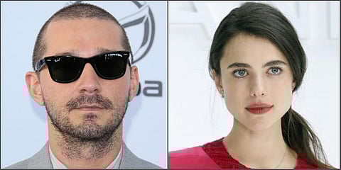American actors Shia LaBeouf (L) and Margaret Qualley. (File photo| AFP)